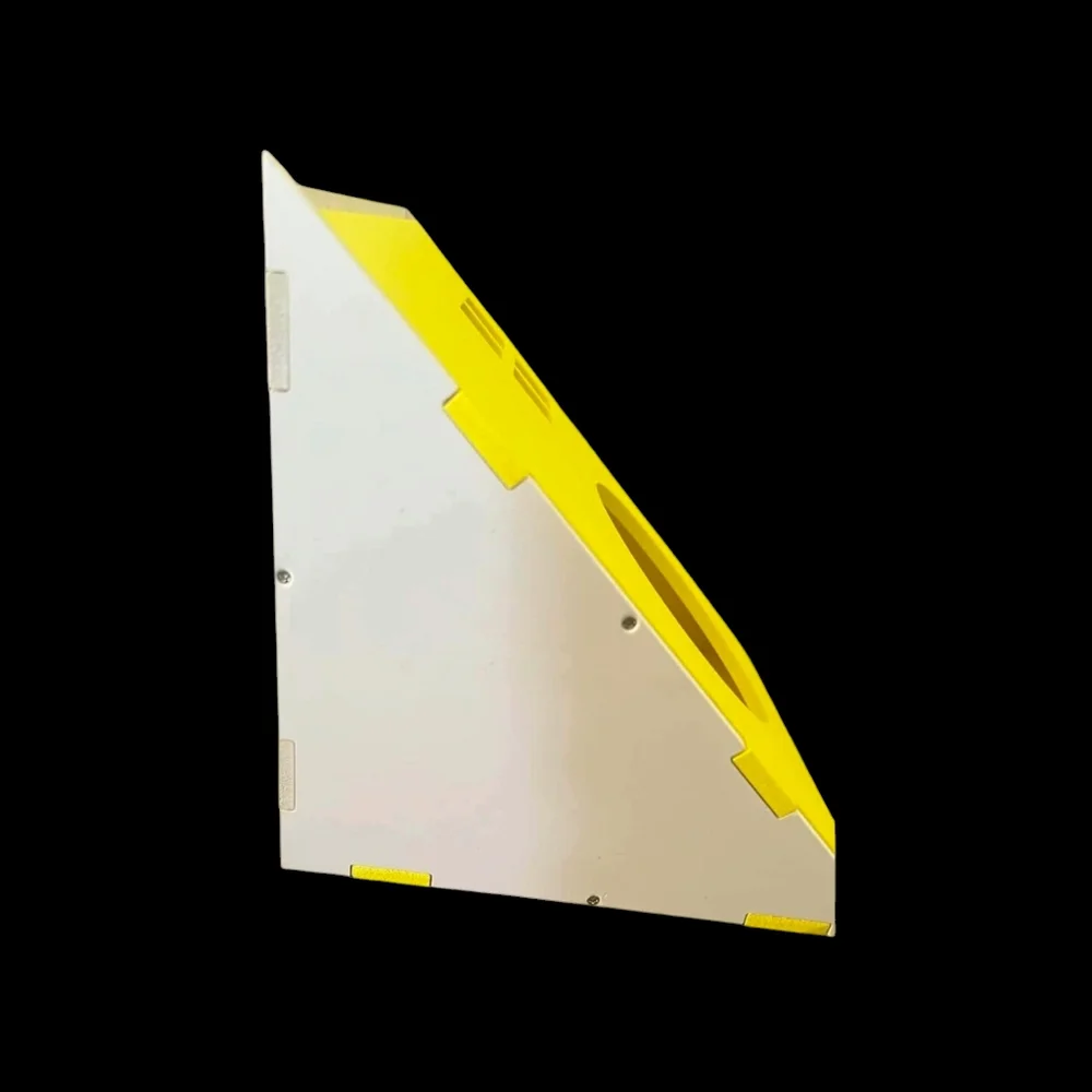 YELLOW TRIANGLE HAMSTER HOUSE (NIB)